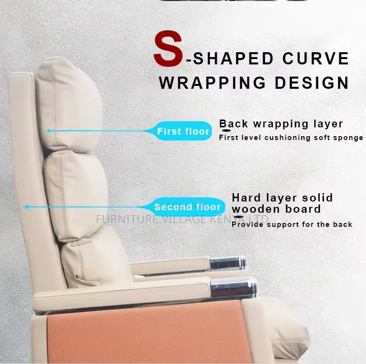 Orthopedic Leather Executive Director's Chair