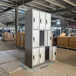 9-Door's Modern Gym Storage Locker Cabinet