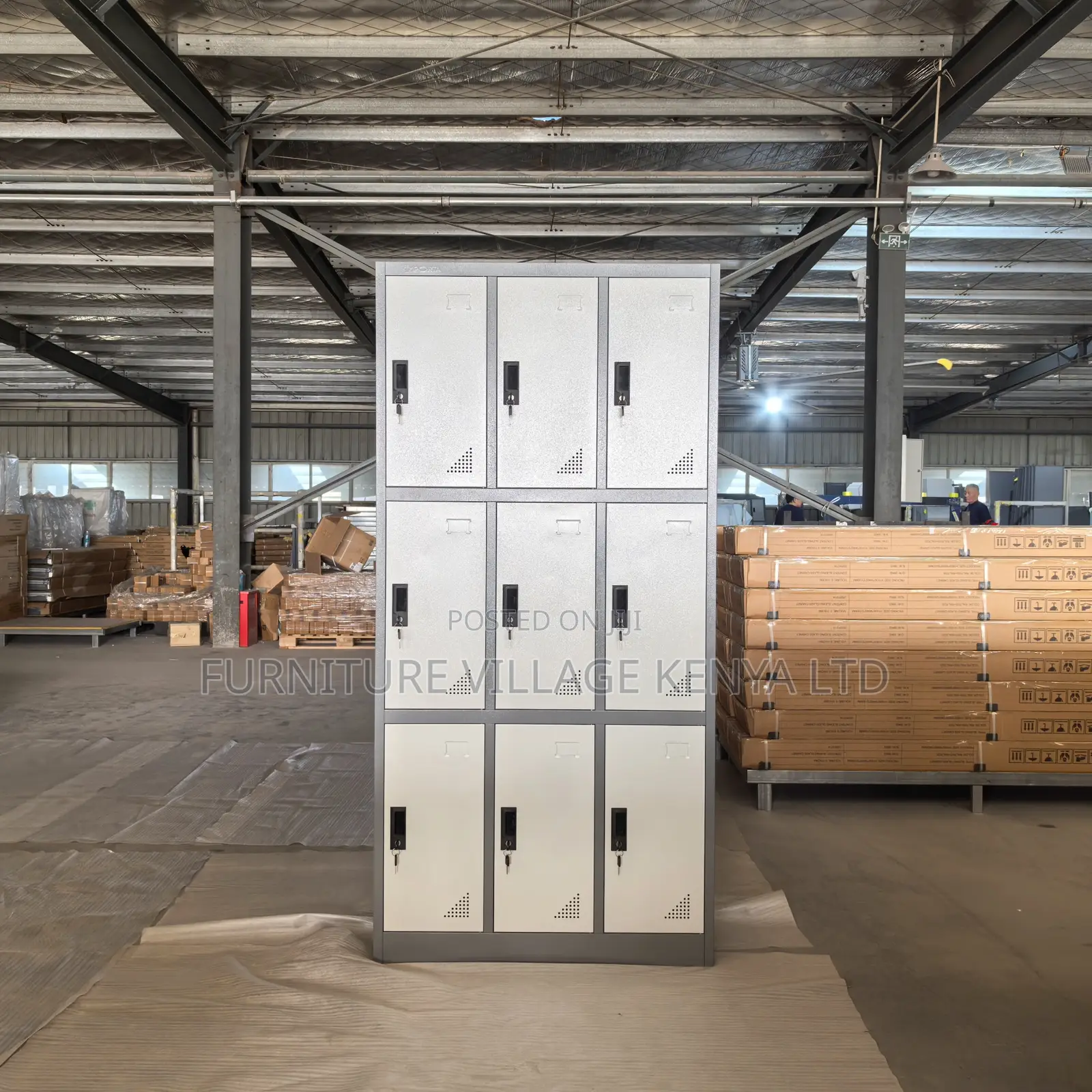 9-Door's Modern Gym Storage Locker Cabinet