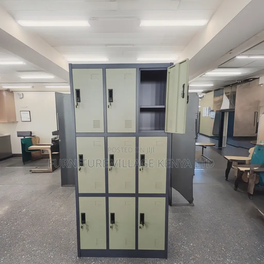 9-Door's Modern Gym Storage Locker Cabinet
