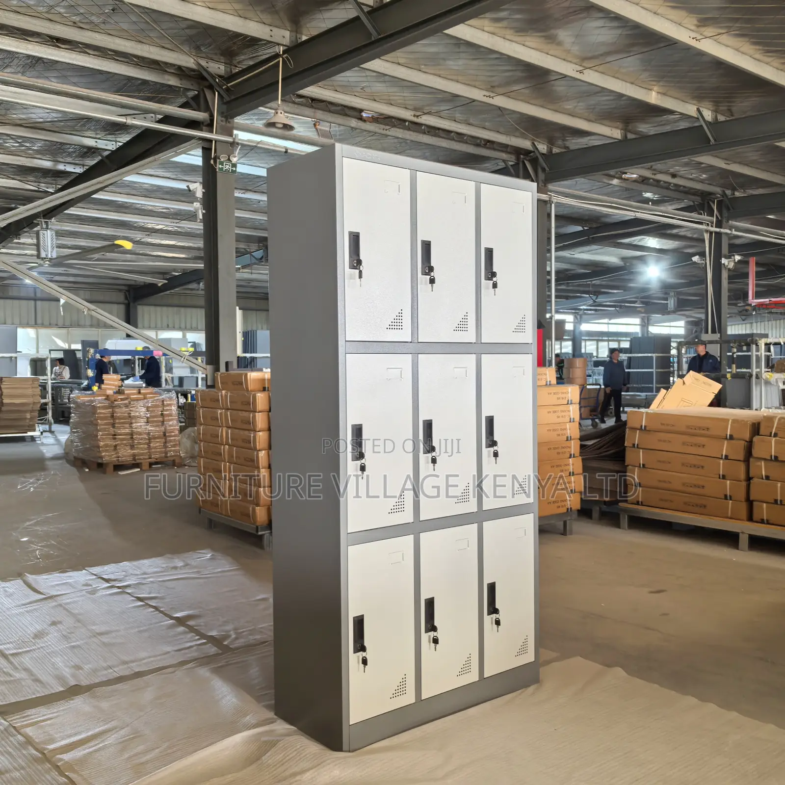 9-Door's Modern Gym Storage Locker Cabinet