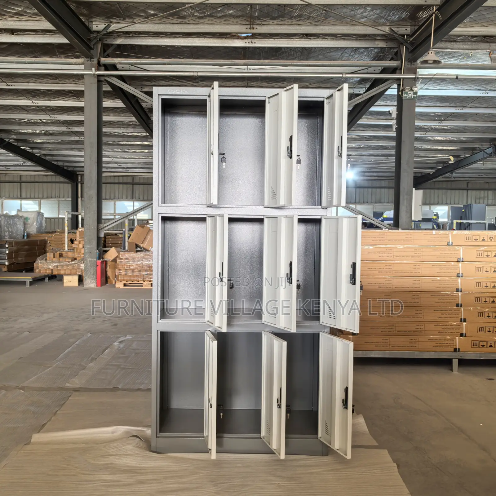 9-Door's Modern Gym Storage Locker Cabinet