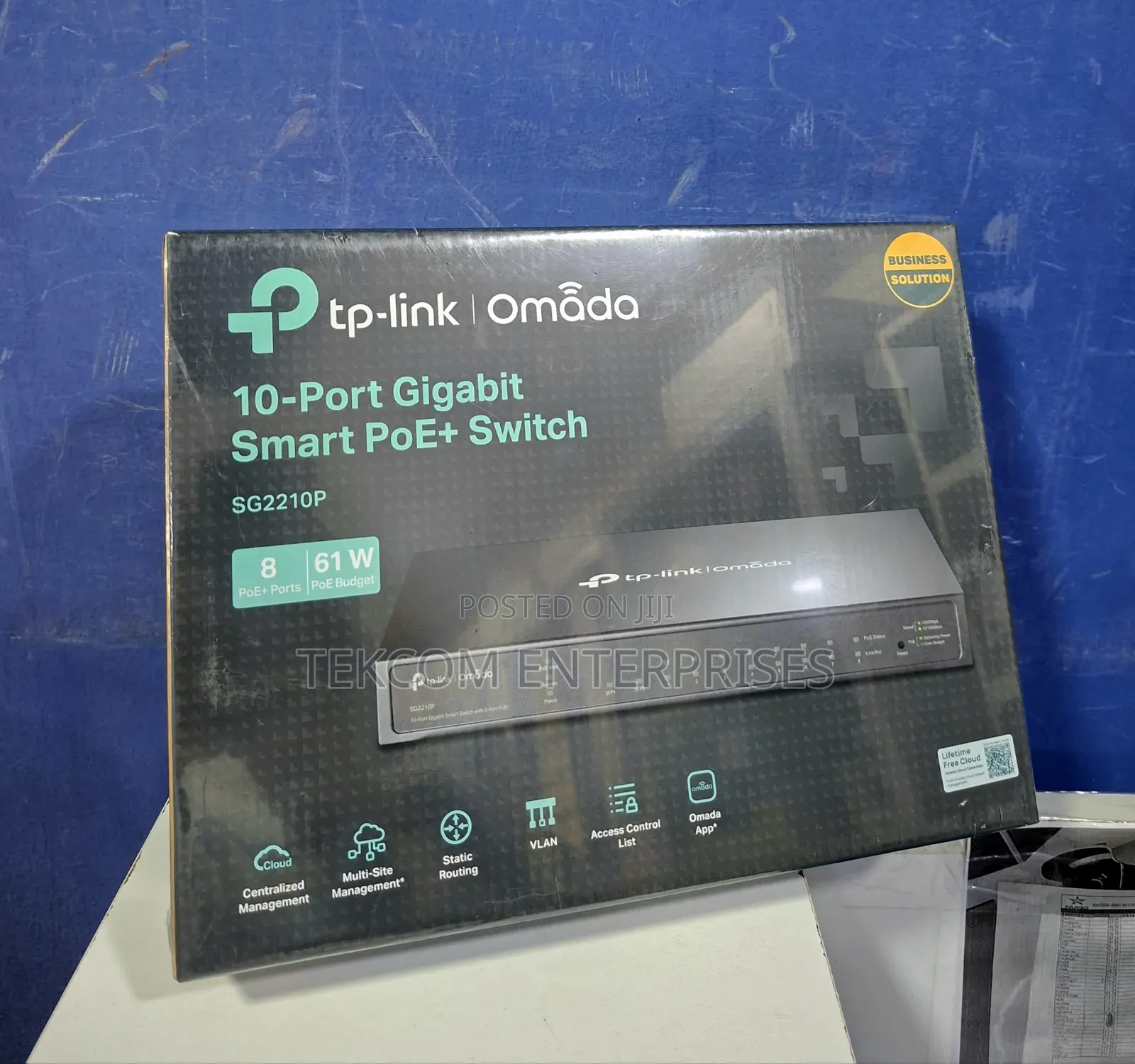 Tp-Link Tl-Sg2210p 8-Port Gigabit Smart Poe Switch With 2 SFP Slots