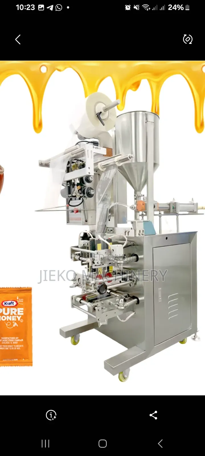 Automatic Honey Sachet Packing Machine | Liquid VFFS System