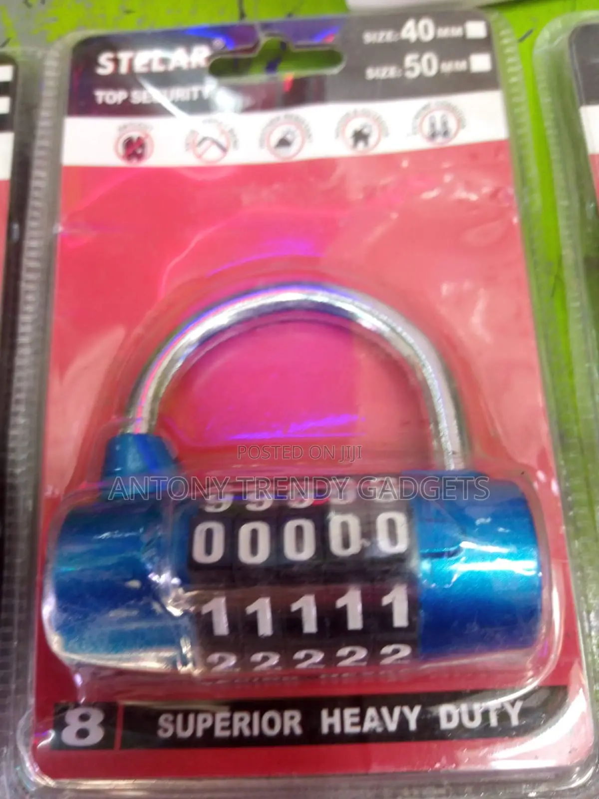 Keyless 5 Digit Padlock Anti Theft Security Lock