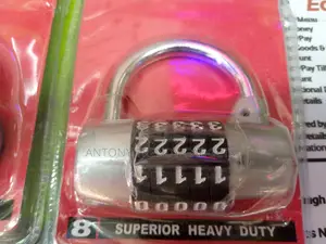 Keyless 5 Digit Padlock Anti Theft Security Lock