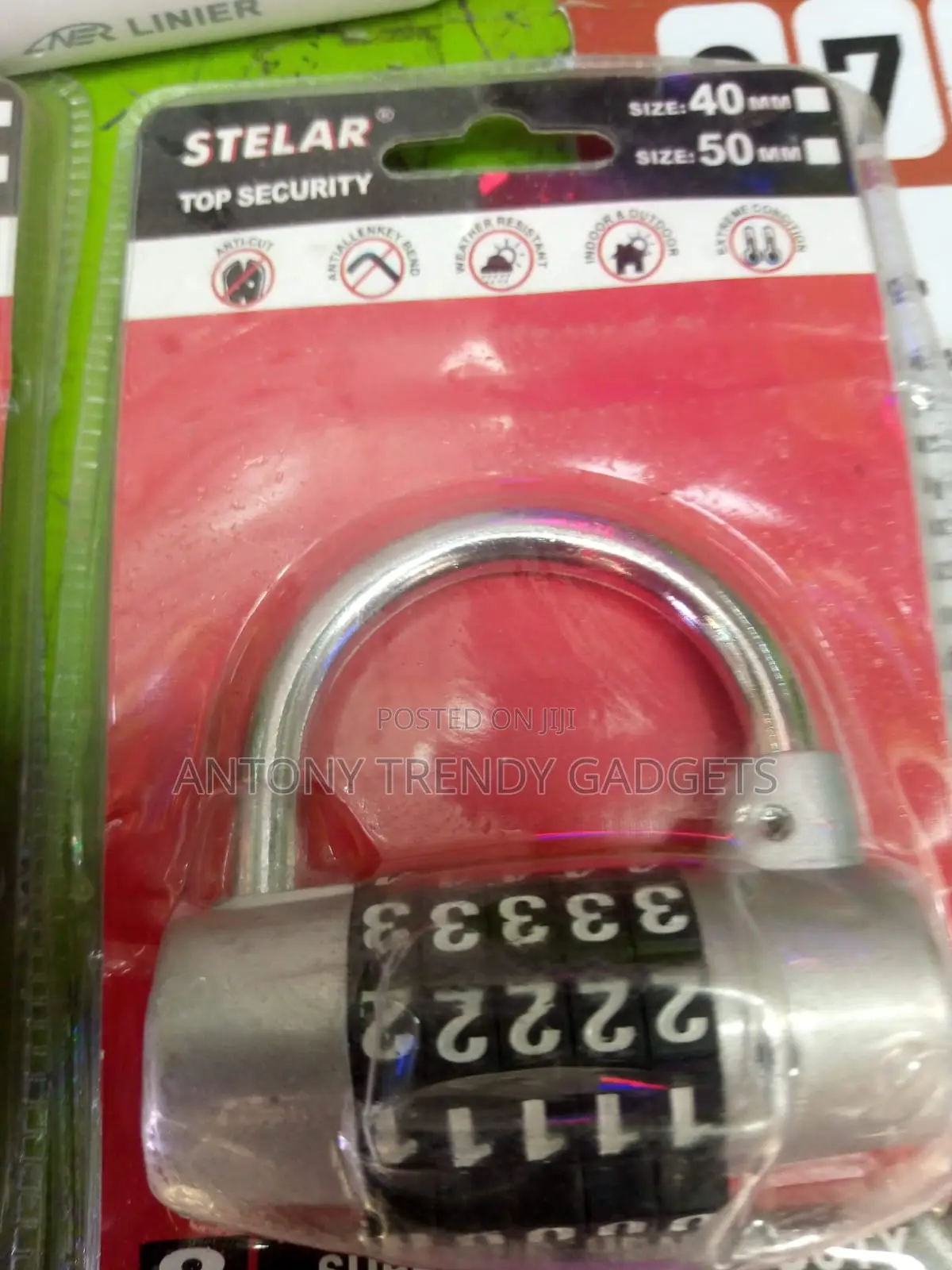 Keyless 5 Digit Padlock Anti Theft Security Lock