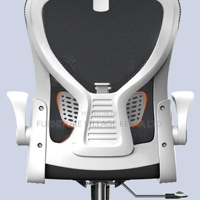 Swivel Adjustable White Orthopedic Desk Seat