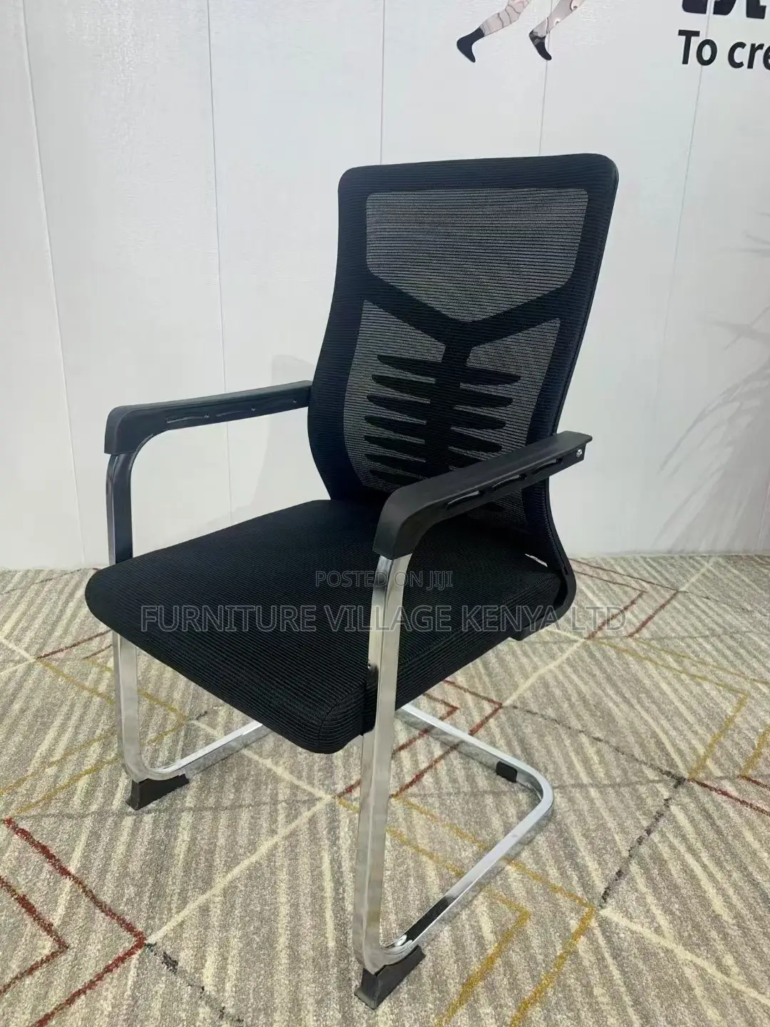 Breathable Ergonomic Non-Swivel Guest Chair