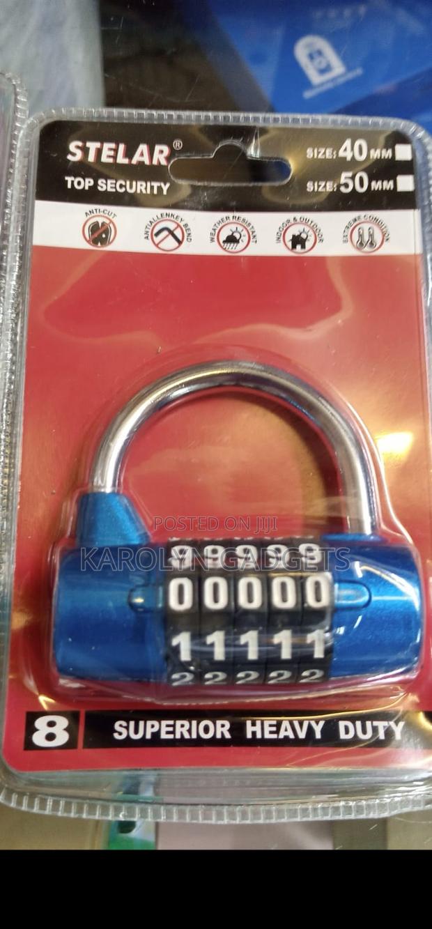 Heavy Duty Padlock 5 Digit Code Lock Steel Shackle