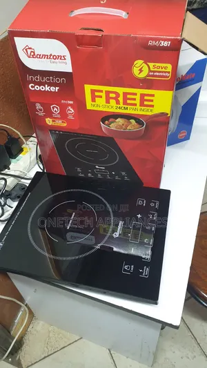 Ramtons Induction Cooker With Free Pan