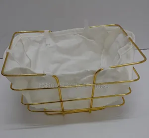 Metallic Fruit,Bread,Deco Holder Basket//Palette With Cloth Support