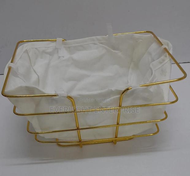 Metallic Fruit,Bread,Deco Holder Basket//Palette With Cloth Support