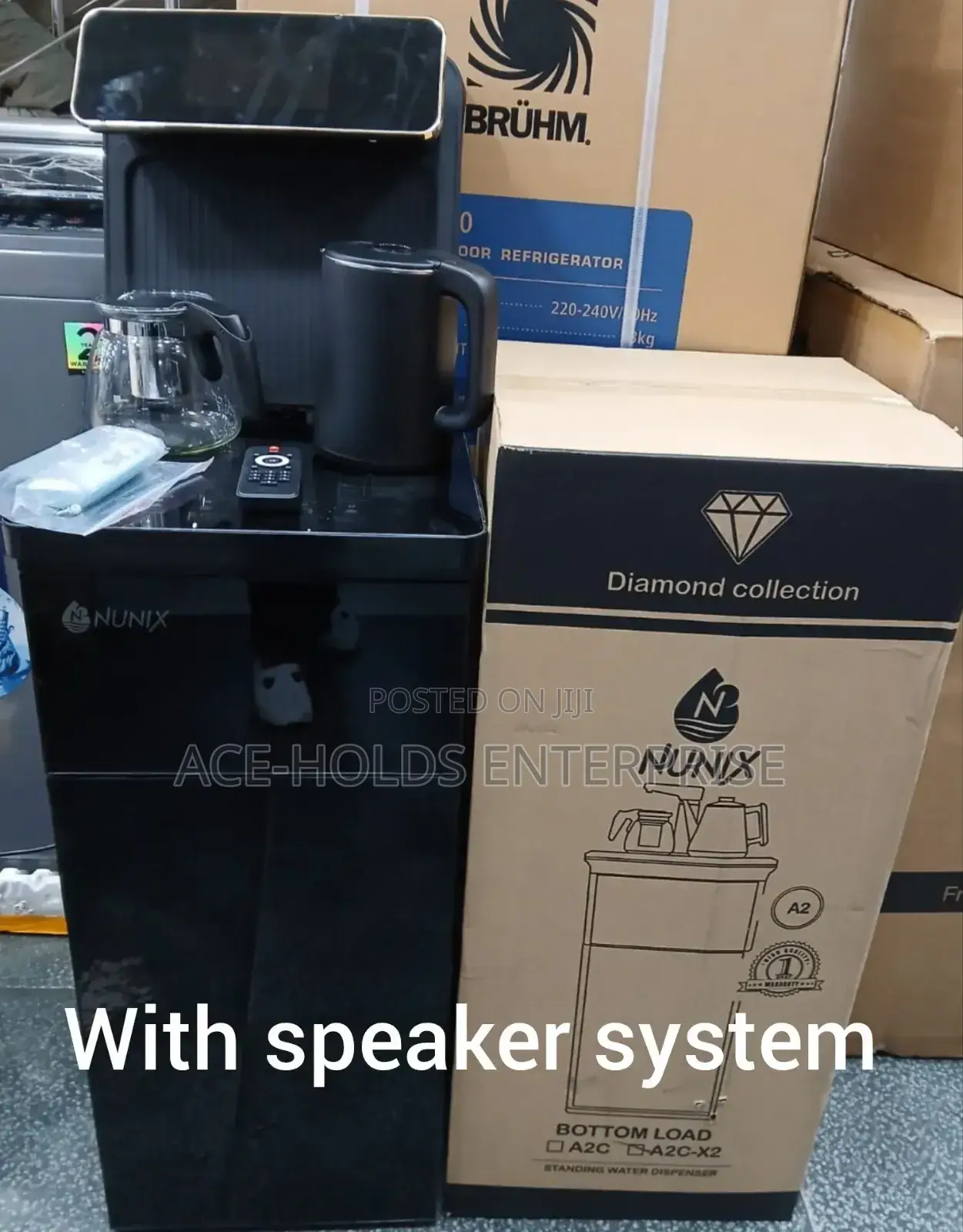 Nunix A2c-X2 Bottom Load Hot and Cold Water Dispenser - Music System