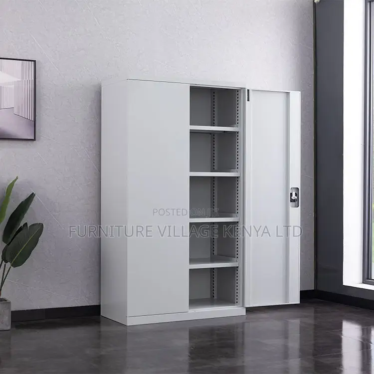 2-Door Full Steel Document Cabinet With Shelves