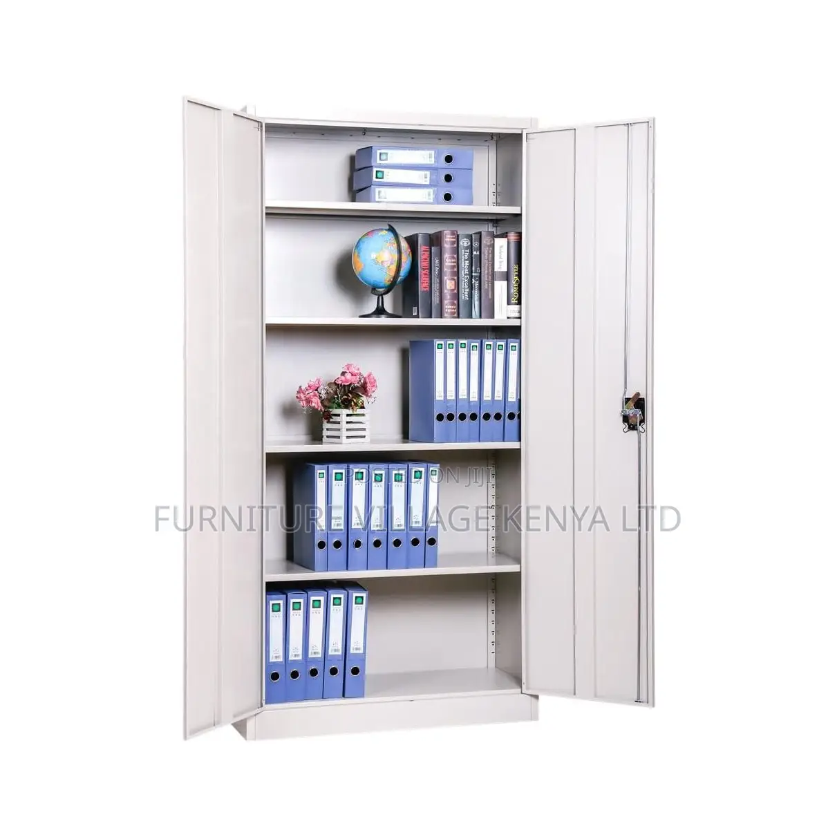 2-Door Full Steel Document Cabinet With Shelves