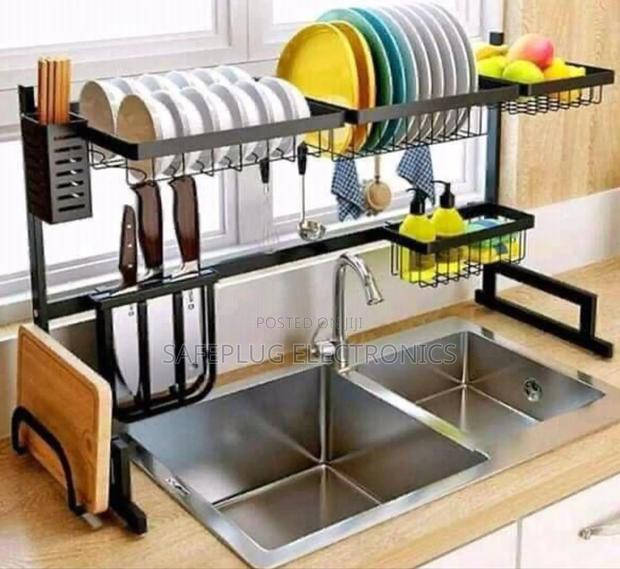 Over-the-Sink Stainless Steel Dish Drainer – Strong Spacious