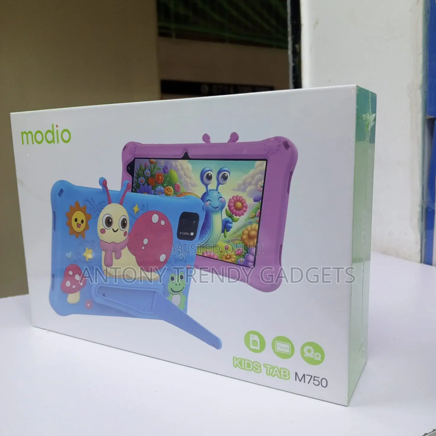 Modio M750 Kids Tablet 256gb Storage Durable Case Tablet