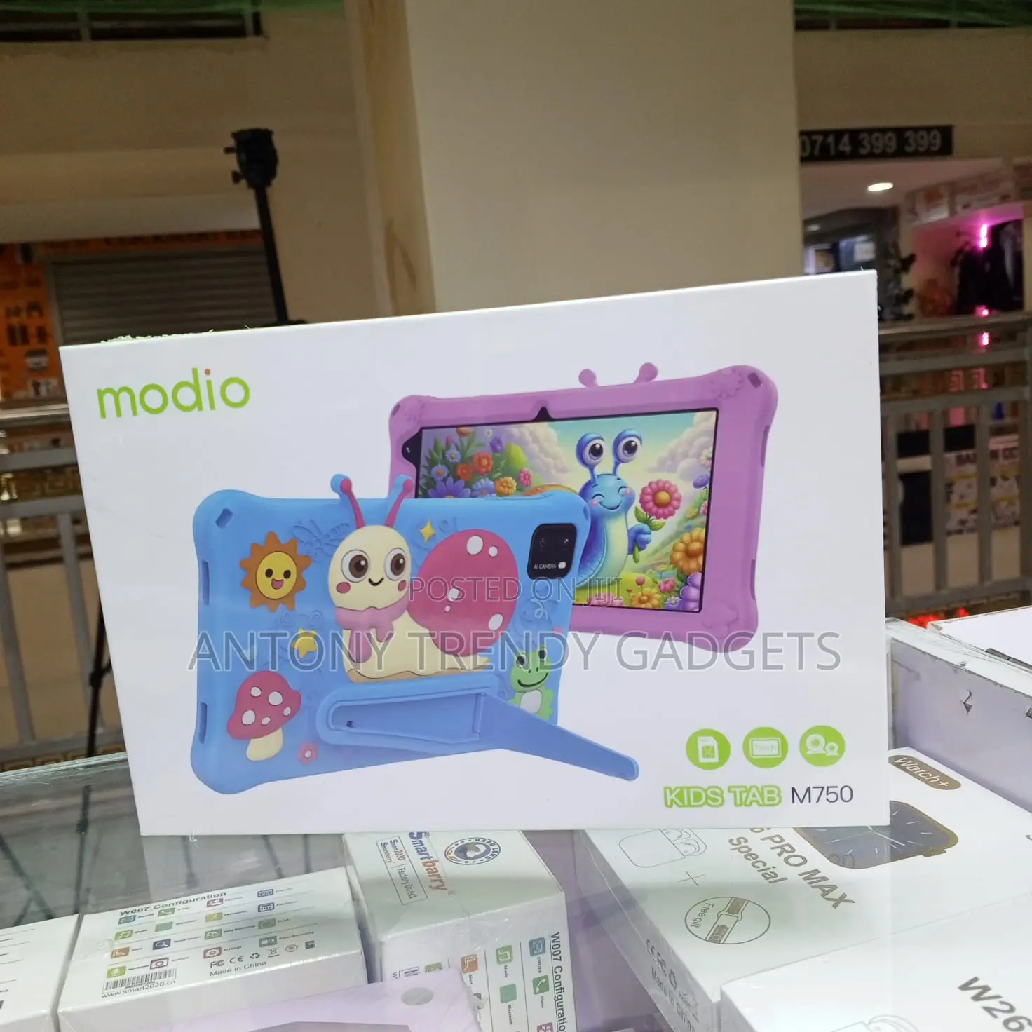 Modio M750 Child Tablet 7 Inch Ips Kickstand Case Tablet