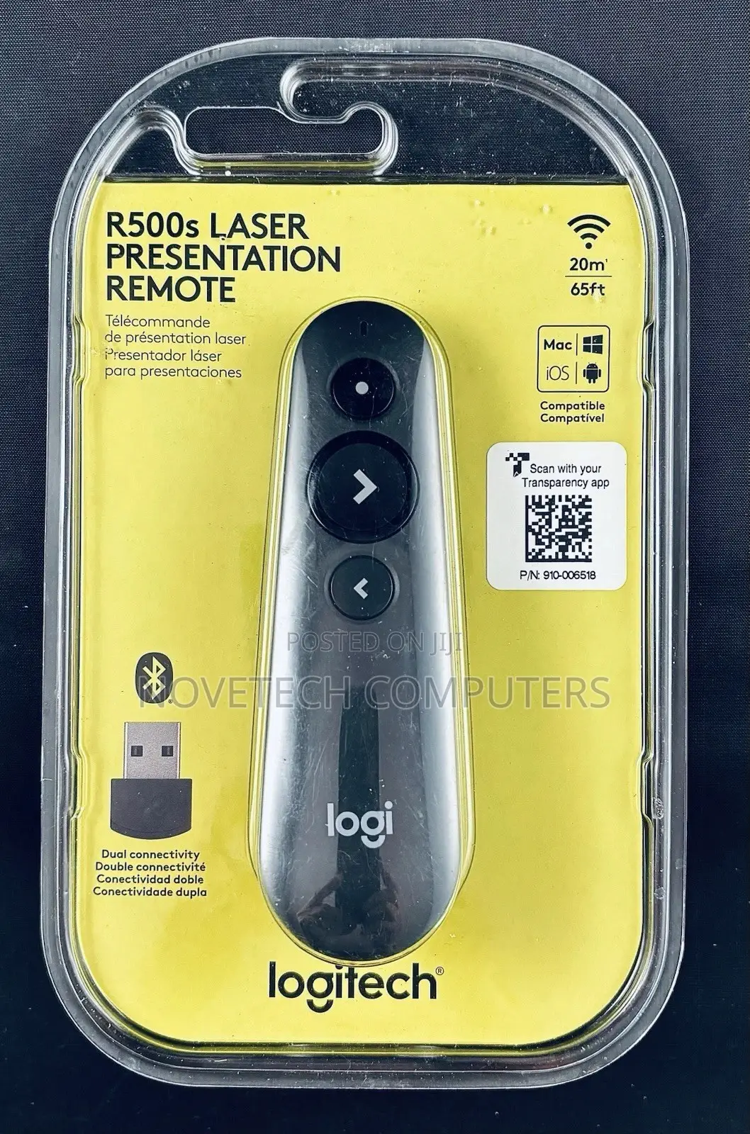 Authentic Logitech R500s Laser Wireless Presentation Remote 910-006518