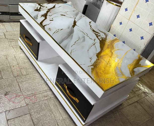Executive Coffee Table With Marble Topping