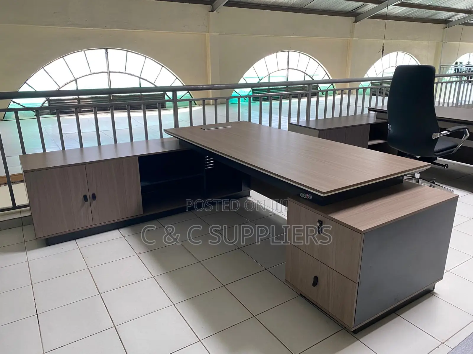 Office Desks; 240cm L-Shaped Ceo Executive Office Table