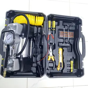Portable Double Cylinder Car Tire Air Compressor Repair Kit