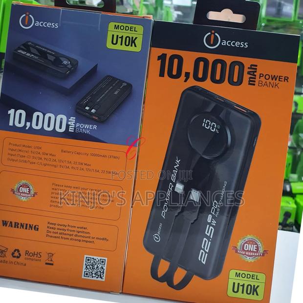 Iaccess U10k *22.5w 10000mah* Power Bank