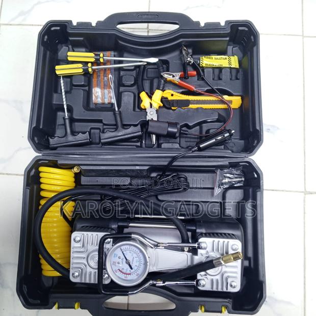 12v Portable Air Compressor Car Tire Inflator Repair Set