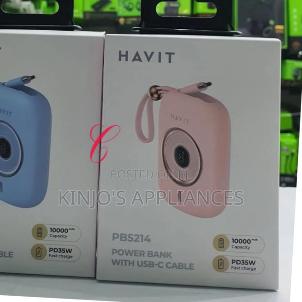 Havit Pb5214 10000mah *Pd 35w* Fast Charging Power Bank - thumbnail 2