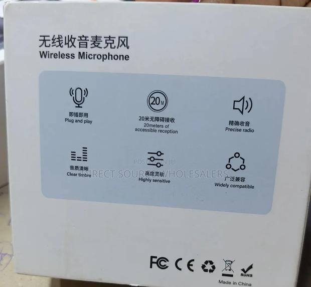 Batton-Like Wireless Microphone for Type -C Black in Colour - thumbnail 2