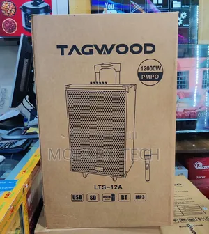 Tagwood LTS-12a Portable 12-Inch Party Speaker With Wireless Mic