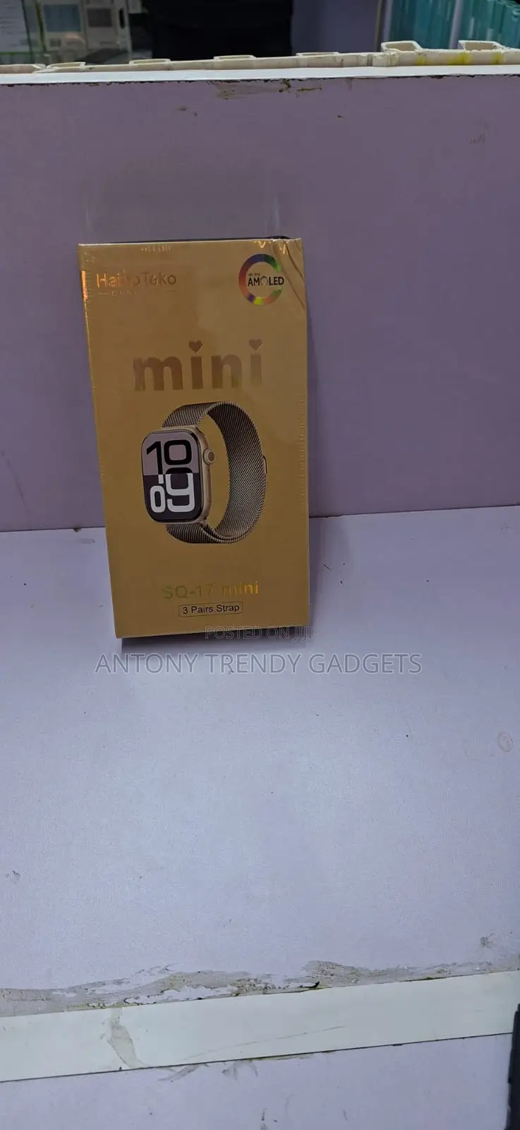 Sq-17 Mini Smartwatch Bluetooth Call Stainless Steel Strap