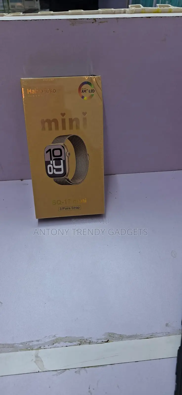 Haino Teko Sq-17 Mini Smartwatch, Mini Series Amoled Watch 3 Straps