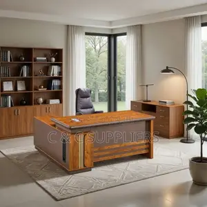Office Desks; 1.6 Meters L-Shaped Executive Office Table