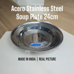 Stainless Steel Soup Plate 24 Cm/ School Plate