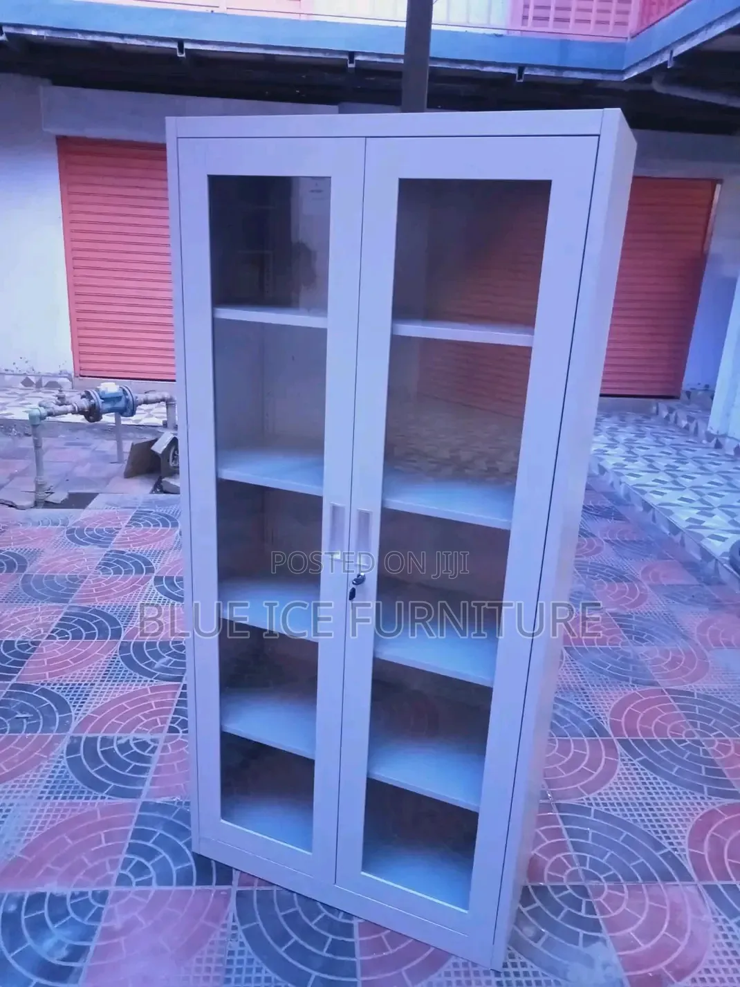 Full Glass 2-Door Cabinet