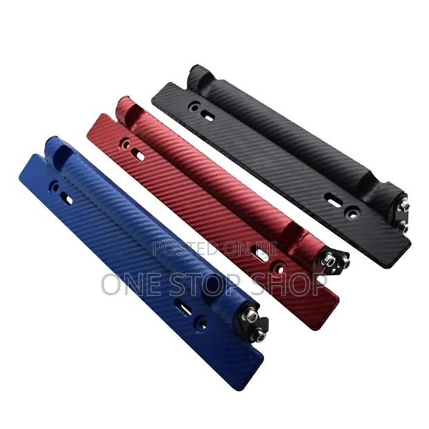 Adjustable Carbon Fiber Theme Front License Plate Bracket Holder