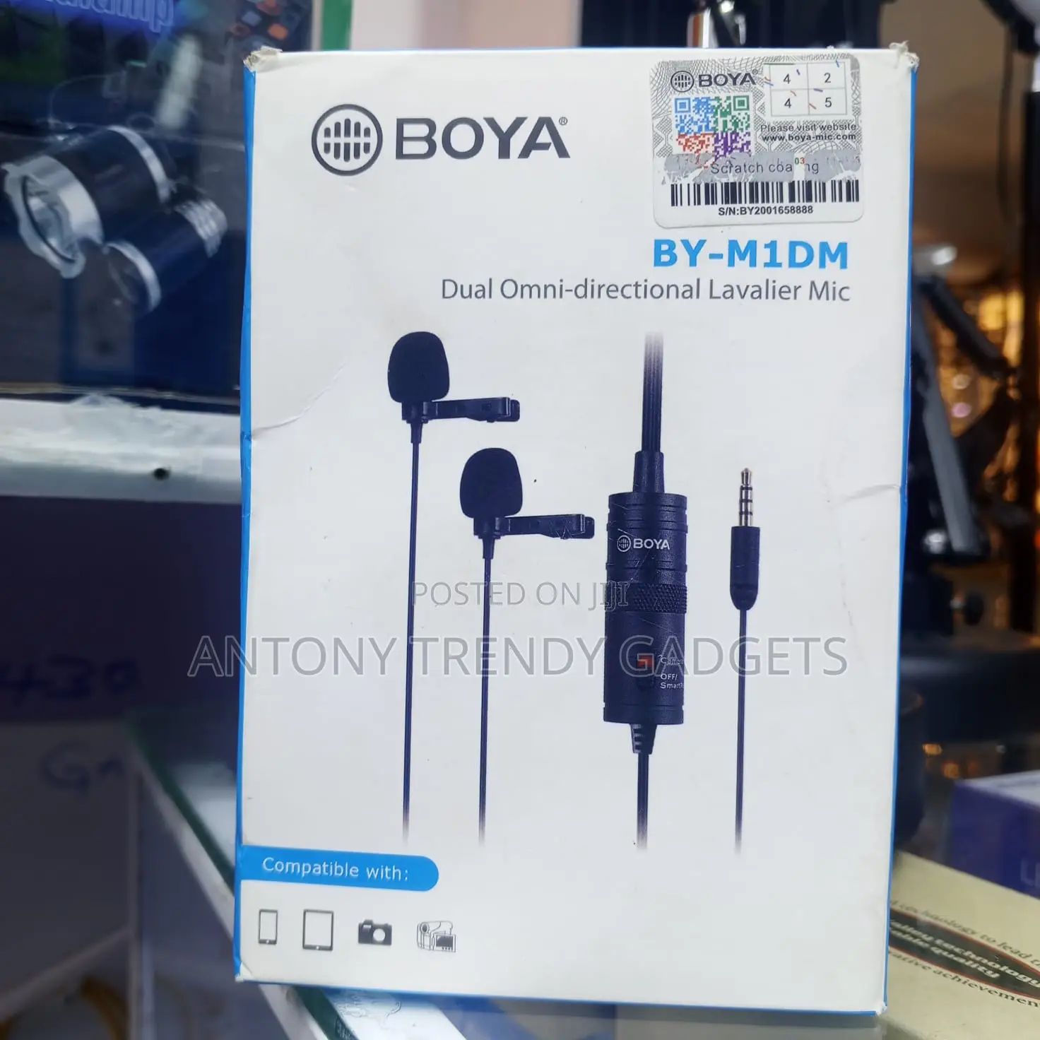 Boya by-M1dm Dual Lavalier Microphone 3.5mm 2 Person Mic