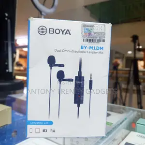 Boya by-M1dm Dual Lavalier Microphone 3.5mm 2 Person Mic