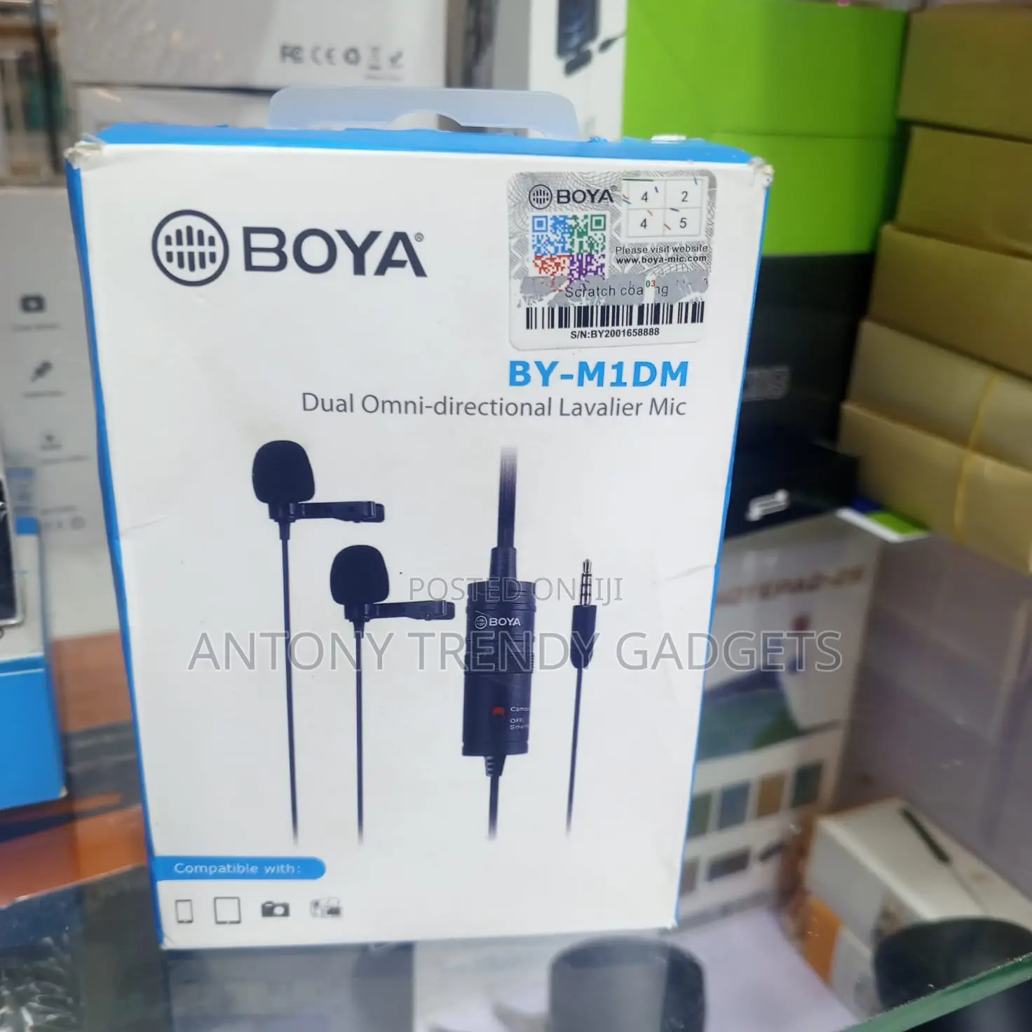 Boya by-M1dm Dual Lavalier Microphone for Vlogging Interview Recording