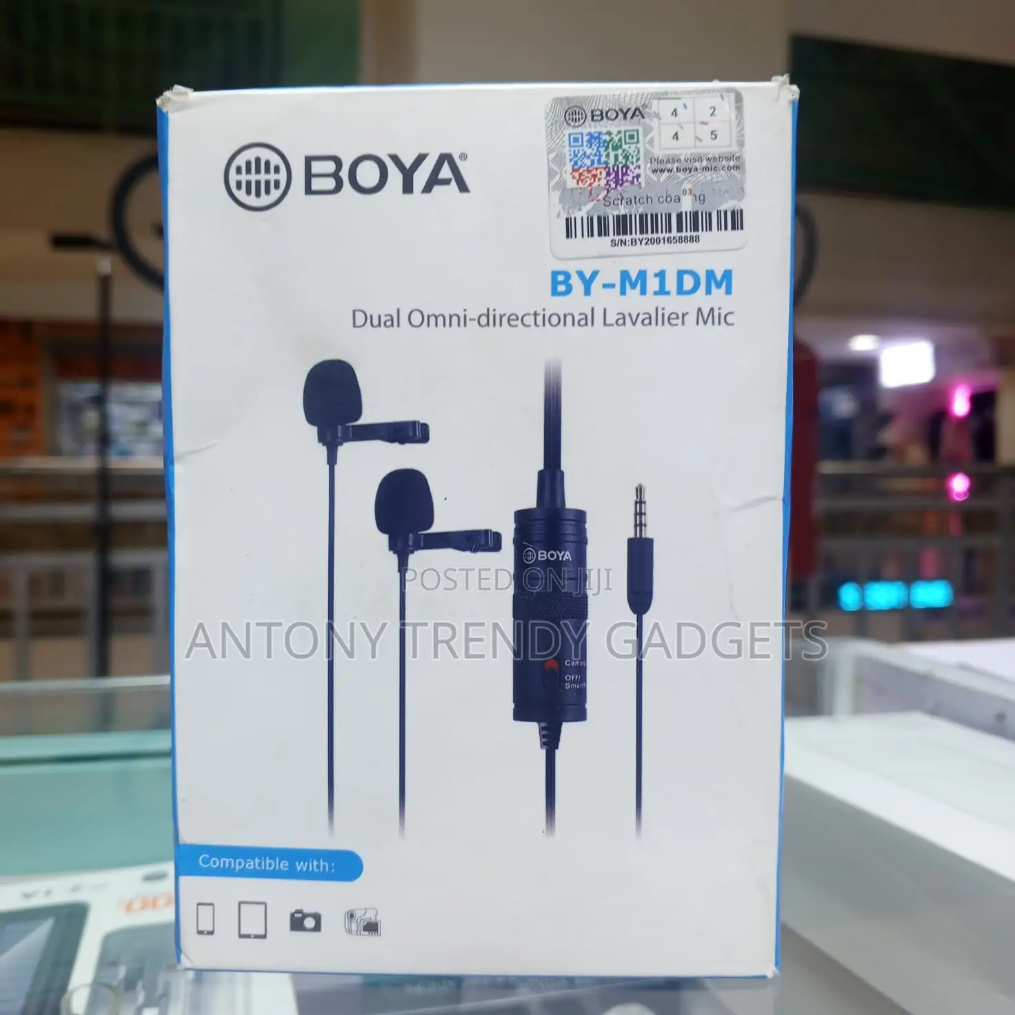Boya by-M1dm Dual Lavalier Mic 3.5mm Interview Microphone