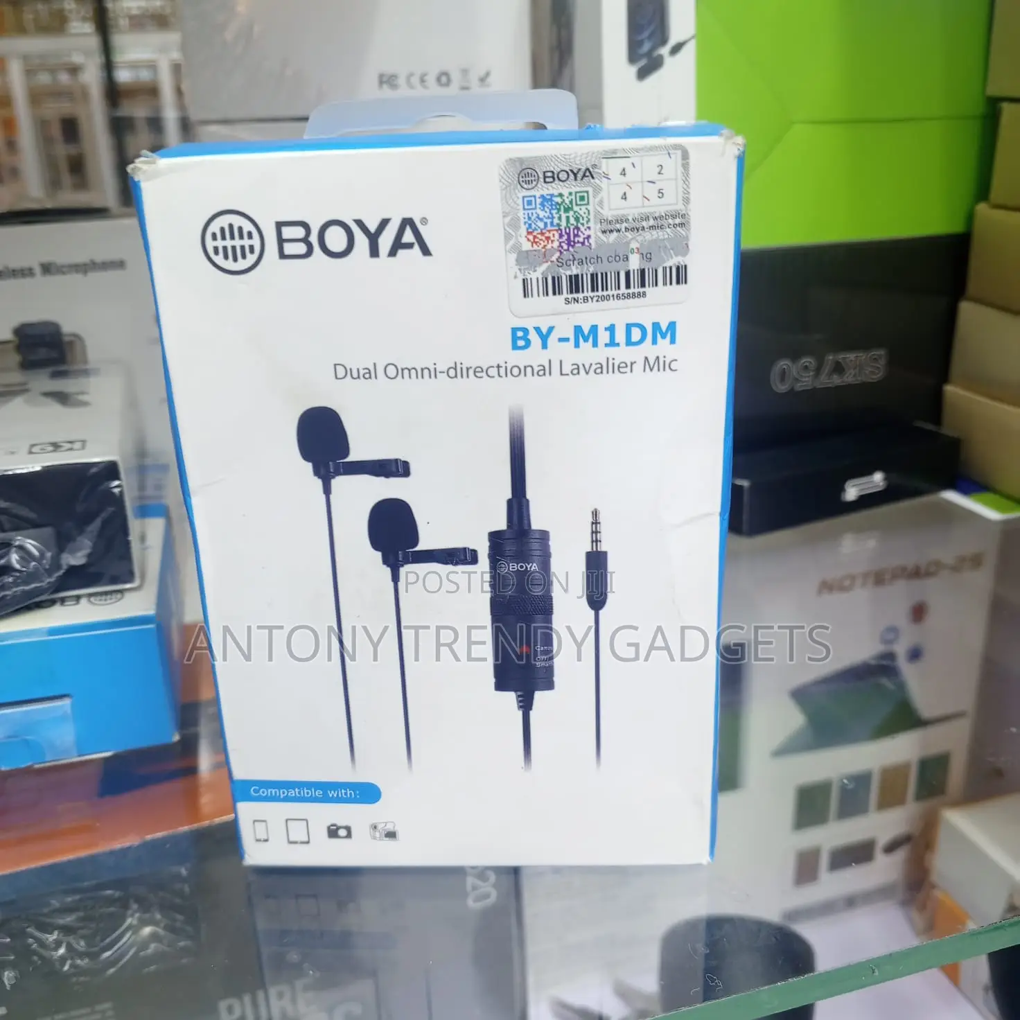 Boya by-M1dm Dual Lavalier Mic 3.5mm Interview Microphone