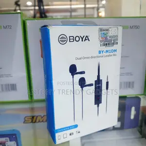 Boya by-M1dm Dual Lavalier Mic 3.5mm Interview Microphone