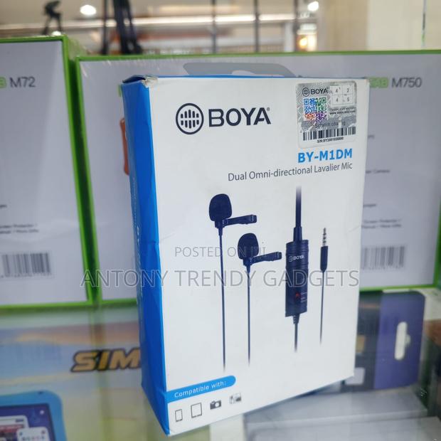 Boya by-M1dm Dual Lavalier Mic 3.5mm Interview Microphone - thumbnail 3