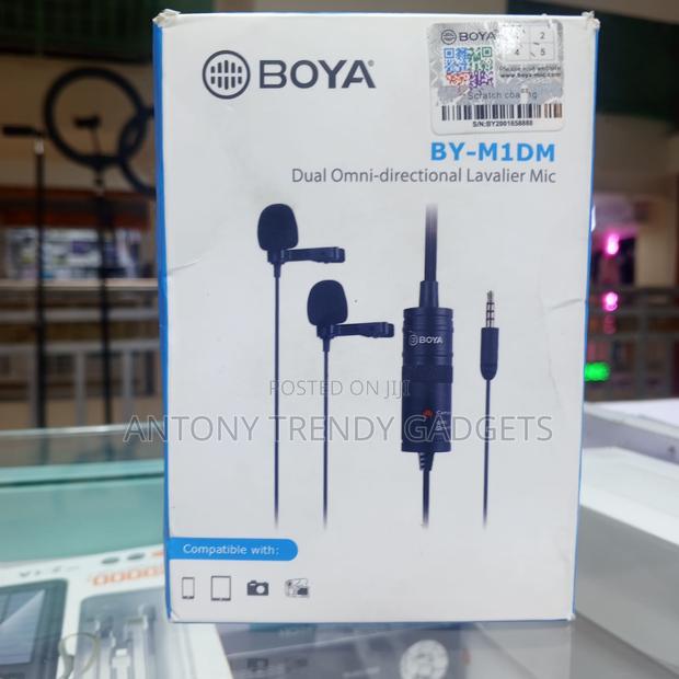 Dual Lapel Microphone Boya by-M1dm for DSLR Smartphone
