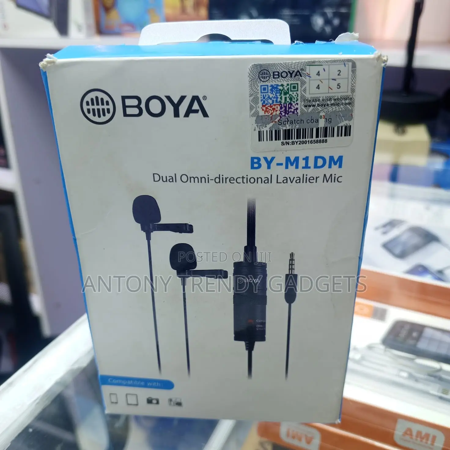 Boya by-M1dm Dual Clip Mic Omnidirectional 4m Cable