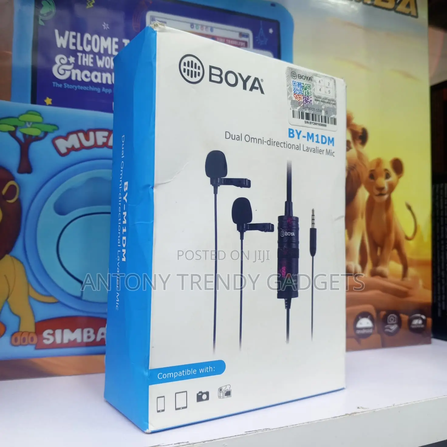 Boya by-M1dm Dual Clip Mic Omnidirectional 4m Cable