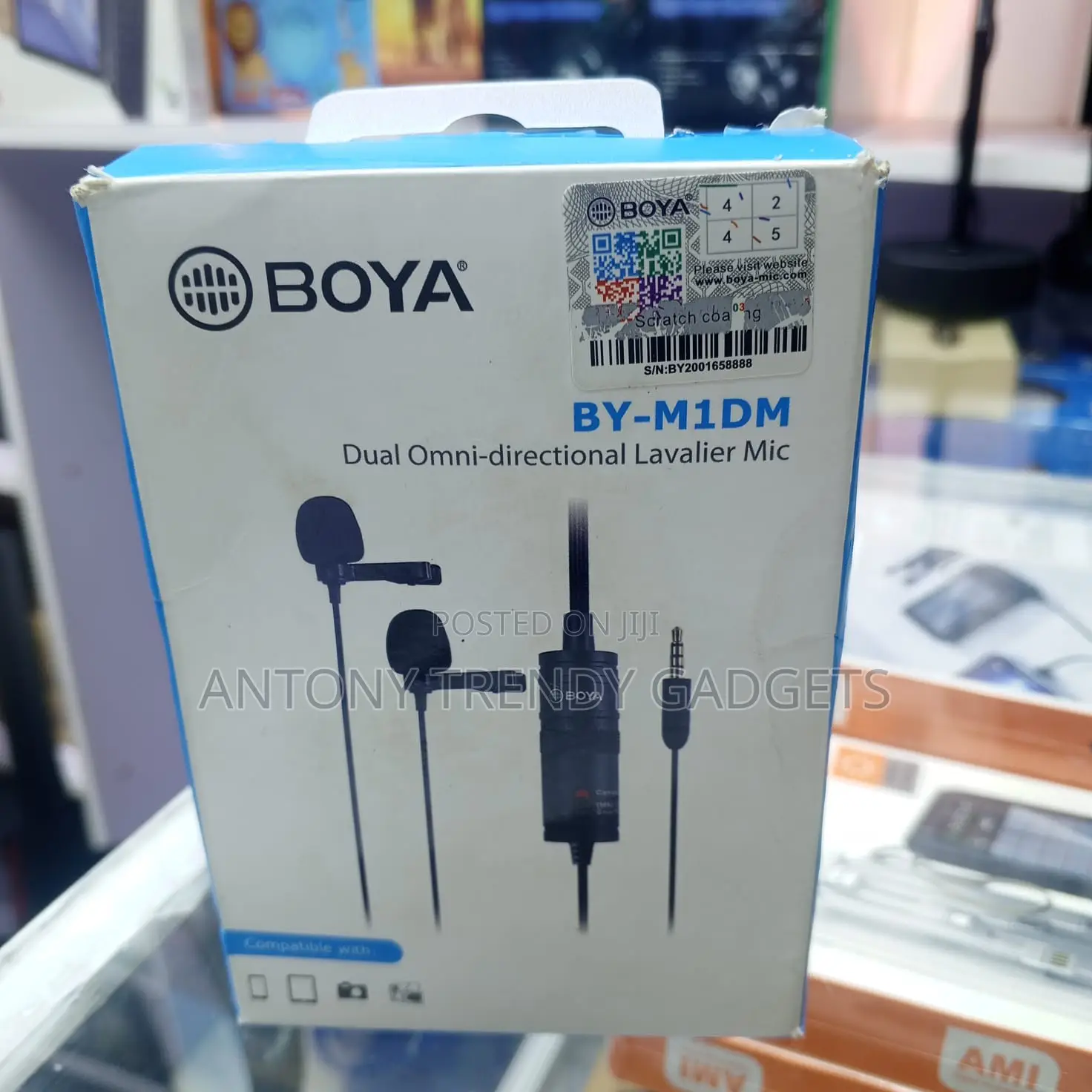 Boya by-M1dm Dual Clip Mic Omnidirectional 4m Cable