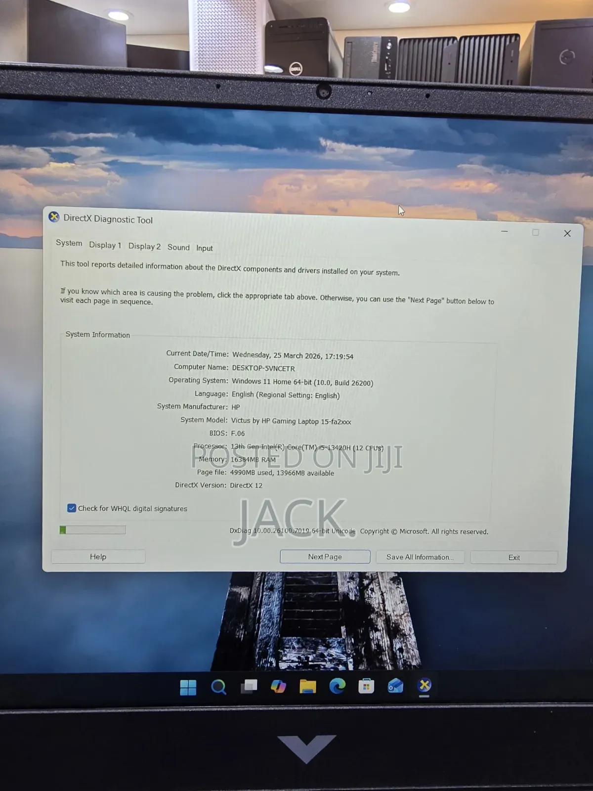 Laptop HP Victus 15 16GB Intel Core i5 SSD 512GB